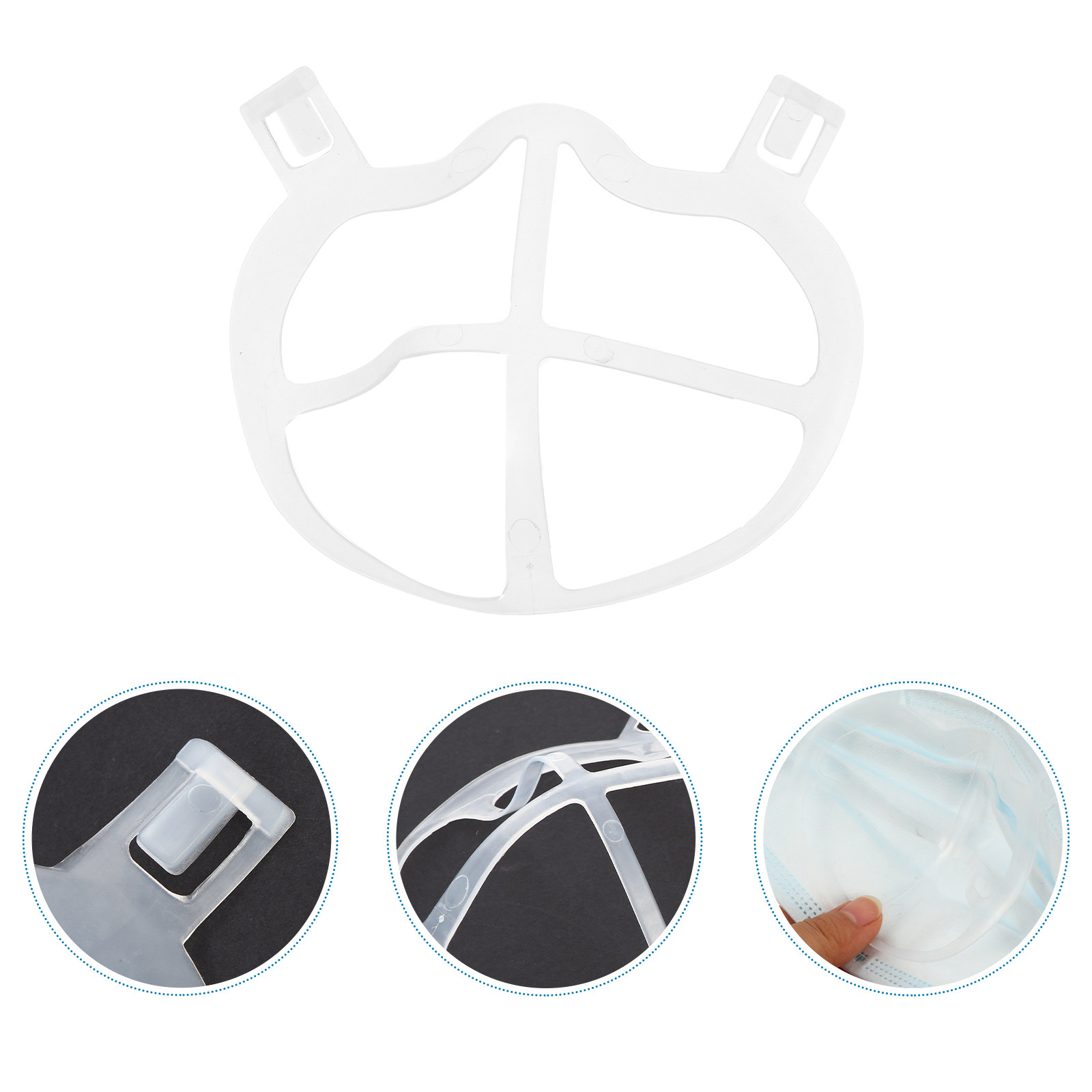 Silicone Mask Bracket - Suporte para máscara leve e inodoro,