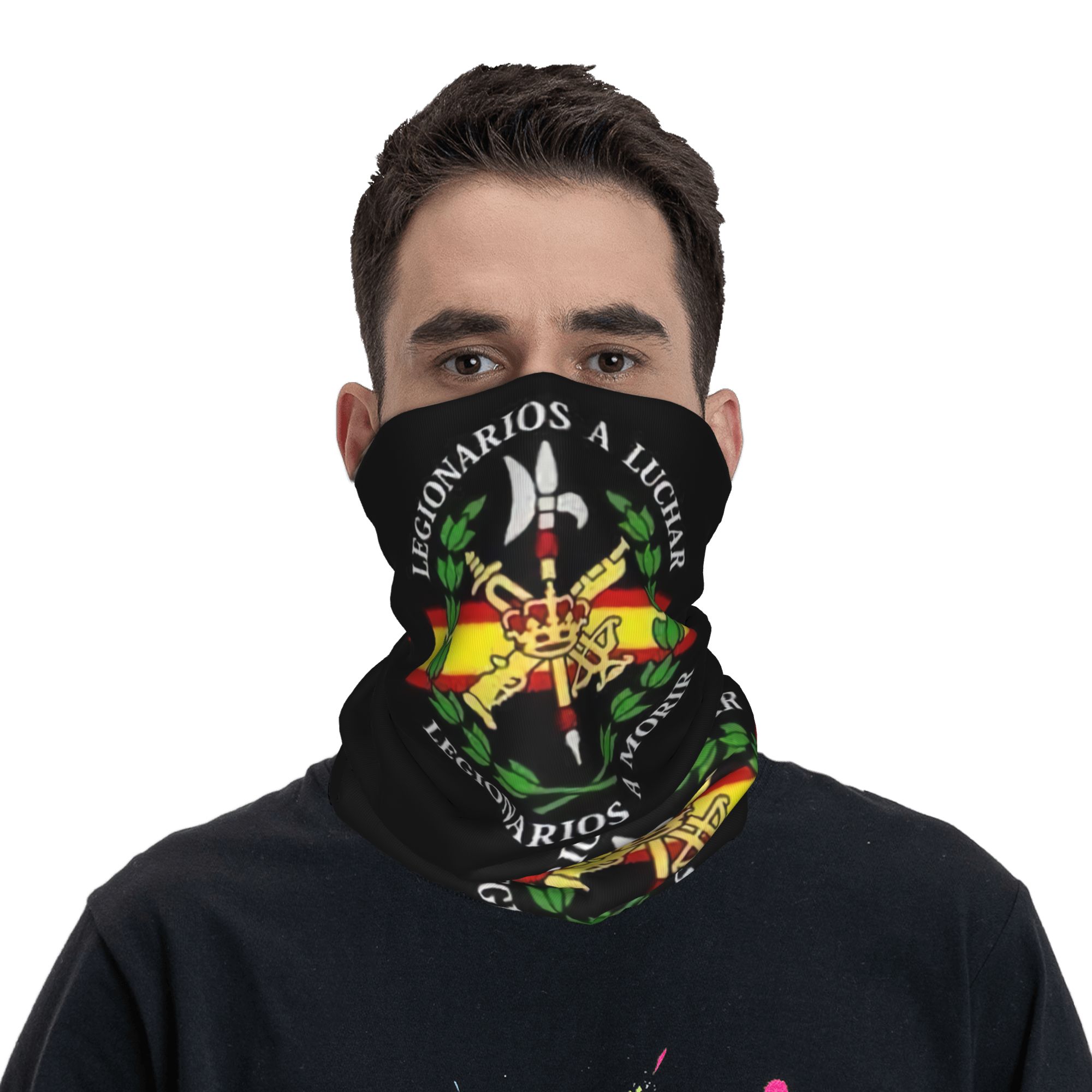 Personalizado legião espanhola - Neck Gaiter Face Cover avaliação e preço
