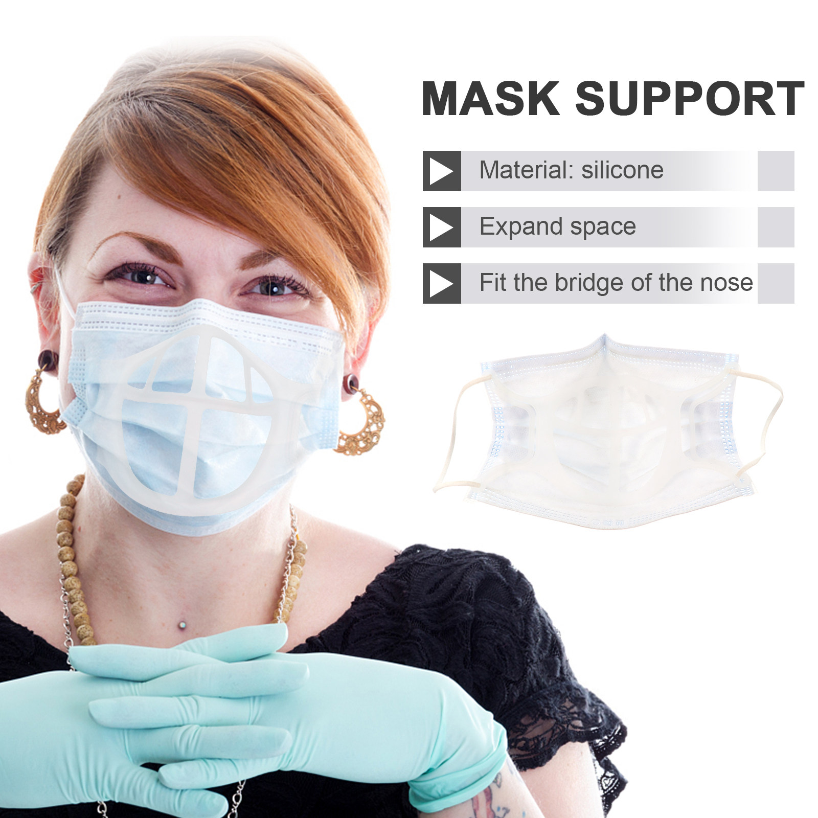 5 Peças de Suporte para Máscar - Silicone Mask Bracket avaliação e preço