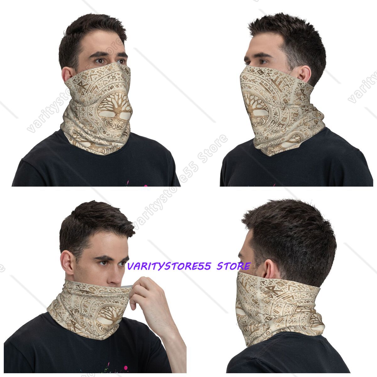 Bandana Viking Yggdrasil Árvor - Neck Gaiter Face Cover avaliação e preço