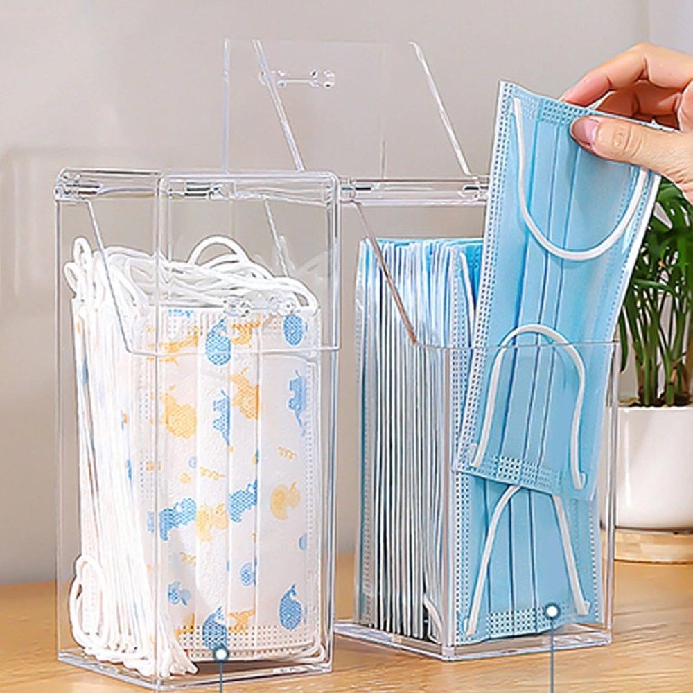 Dispensador de Máscaras com Ta - Face Mask Storage Box avaliação e preço